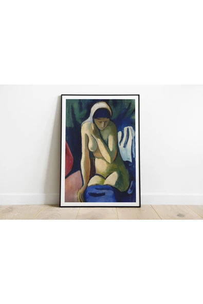 Pegziz August Macke Sanatsal Duvar Dekorasyon Poster 60x90cm. ürün görseli 1