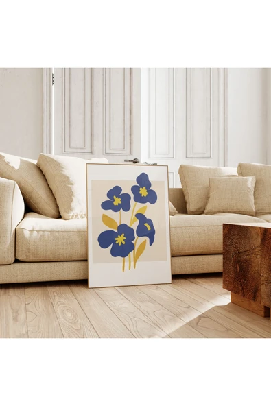 Pegziz Sanatsal Çiçek Duvar Dekor Posteri 60x90cm. ürün görseli 1