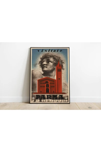 Pegziz Italya Vintage Sanatsal Poster 40x50cm. ürün görseli 1