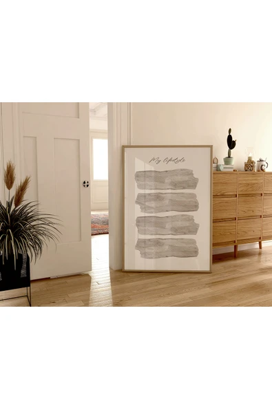 Pegziz Minimalist Sanatsal Soyut Duvar Dekor Posteri 60x90cm. ürün görseli 1