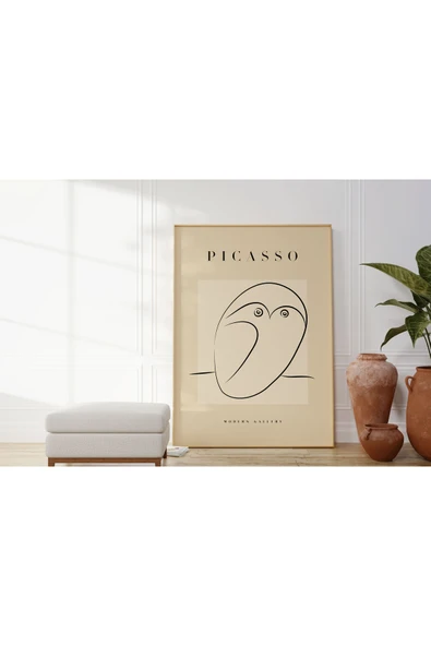 Pegziz Minimalist Sanatsal Picasso Duvar Dekor Posteri 60x90cm. ürün görseli 1