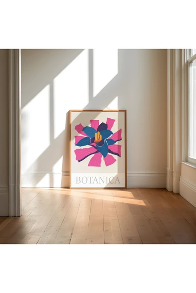 Pegziz Sanatsal Çiçek Duvar Dekor Posteri 60x90cm. ürün görseli 1