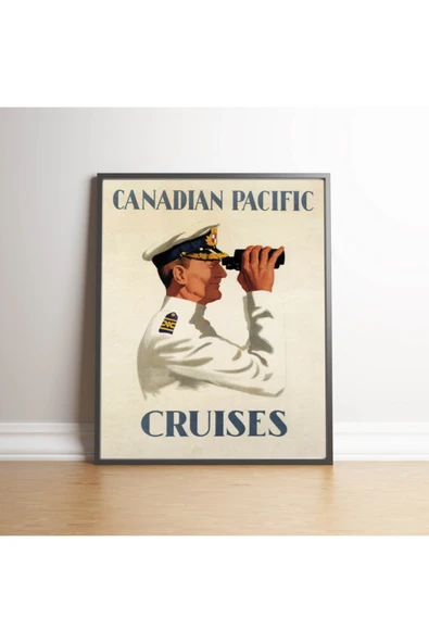 Pegziz Kanada Vintage Sanatsal Poster 50x70cm. ürün görseli 1