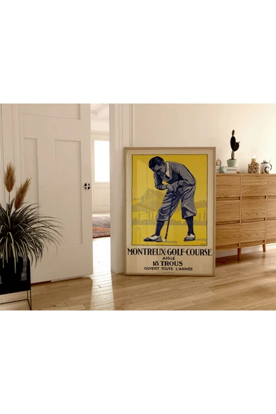 Pegziz Golf Turnuvası Reklam Afişi Poster 50x70cm. ürün görseli 1