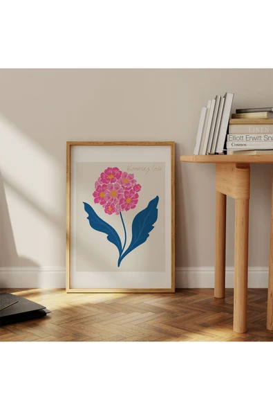 Pegziz Sanatsal Çiçek Duvar Dekor Posteri 60x90cm. ürün görseli 1
