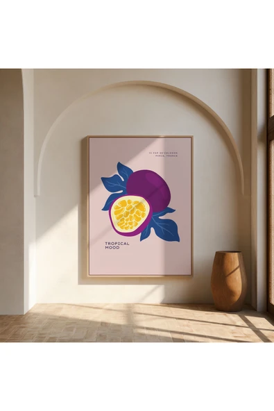 Pegziz Tropikal Meyve Sanatsal Poster 50x70 Cm ürün görseli 1