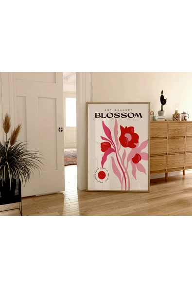 Pegziz Sanatsal Çiçek Duvar Dekor Posteri 60x90cm. ürün görseli 1