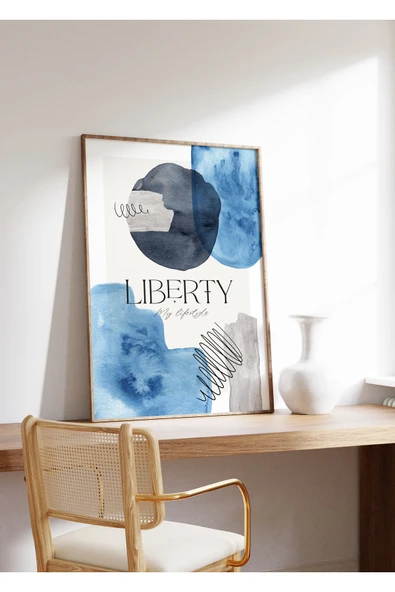 Pegziz Minimalist Sanatsal Soyut Duvar Dekor Posteri 60x90cm. ürün görseli 1