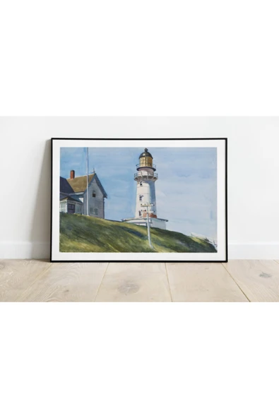 Pegziz Edward Hopper Sanatsal Duvar Dekorasyon Poster 60x90cm. ürün görseli 1