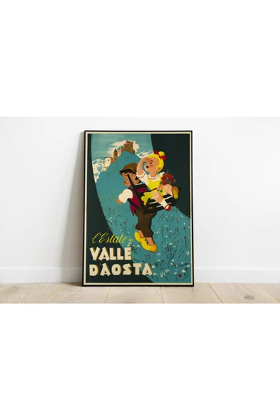 Pegziz Italya Vintage Dekoratif Poster ürün görseli 1
