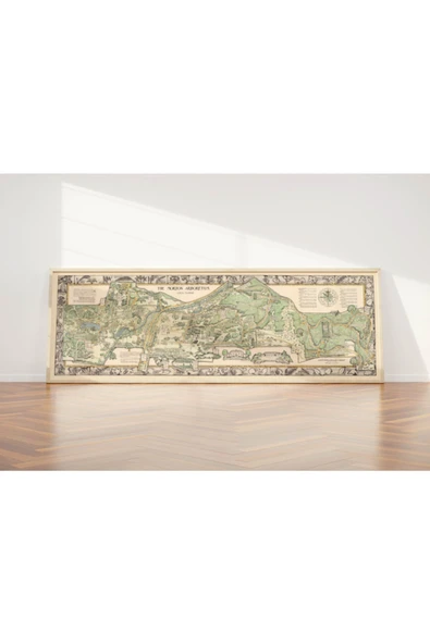 Pegziz Amerika Morton Arboretum Planı Haritası Sanatsal Duvar Dekorasyon Poster 60x100cm. ürün görseli 1