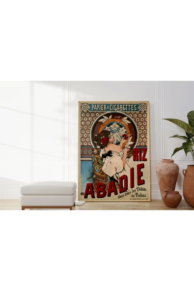Pegziz Dekoratif Rızla Vintage Reklam Afişi Poster 40x50cm. ürün görseli 1