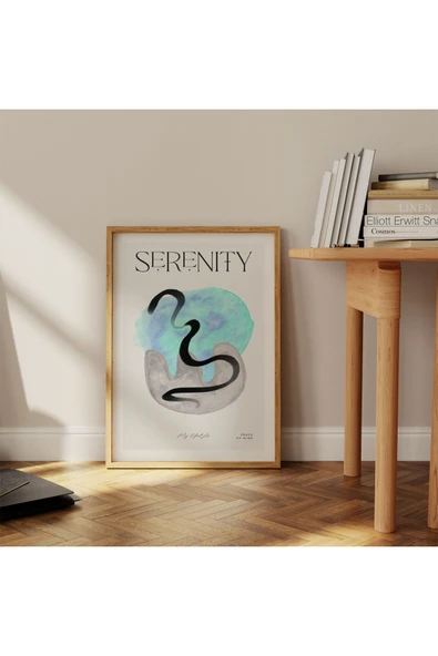 Pegziz Minimalist Sanatsal Soyut Duvar Dekor Posteri 60x90cm. ürün görseli 1