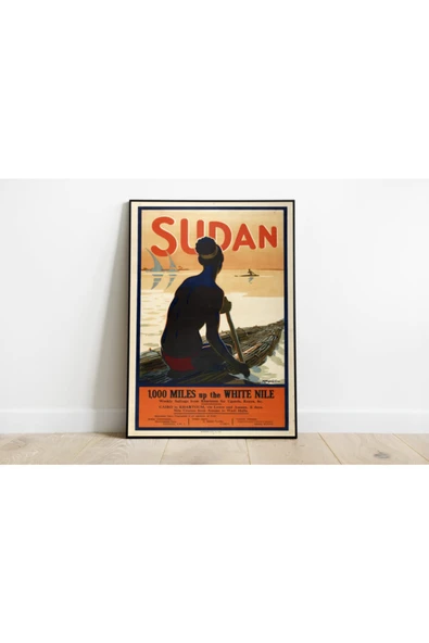 Pegziz Sudan Vintage Sanatsal Poster 50x70cm. ürün görseli 1