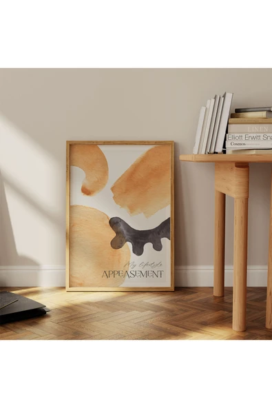 Pegziz Minimalist Sanatsal Soyut Duvar Dekor Posteri 60x90cm. ürün görseli 1