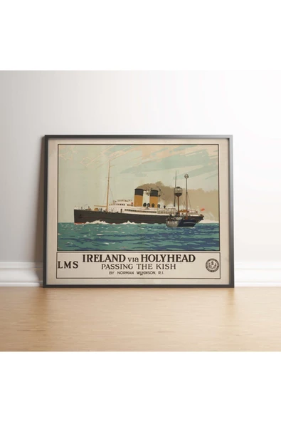 Pegziz Irlanda Vintage Sanatsal Poster 50x70cm. ürün görseli 1