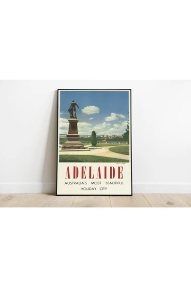 Pegziz Avustralya Vintage Sanatsal Poster 60x90cm. ürün görseli 1