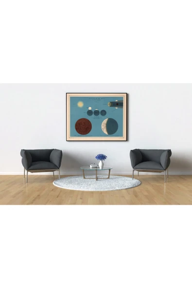Pegziz Astronomi Ve Uzay Bilimleri Sanatsal Duvar Dekorasyon Poster 60x90cm. ürün görseli 1