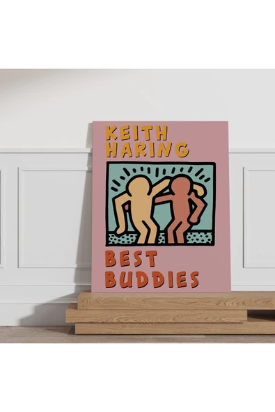 Pegziz Oda Dekorasyon Pop Art Kanvas Tablo Keith Haring Sanatsal Tablo Salon Dekorasyonu Duvar Tablosu ürün görseli 1