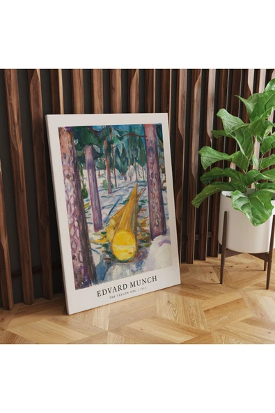 Pegziz Oda Dekorasyonu Kanvas Tablo Edvard Munch Sanatsal Tablo Salon Duvar Dekorasyonu ürün görseli 1