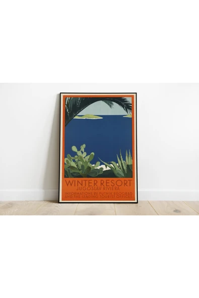 Pegziz Yugoslavya Vintage Sanatsal Poster 60x90cm. ürün görseli 1