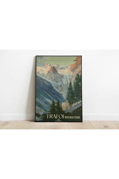 Pegziz Italya Vintage Sanatsal Poster 60x90cm. ürün görseli 1