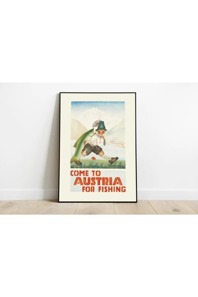 Pegziz Avusturya Vintage Sanatsal Poster 60x90cm. ürün görseli 1