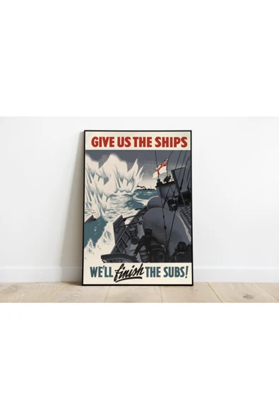 Pegziz 2. Dünya Savaşı Propaganda Vintage Sanatsal Poster 60x90cm. ürün görseli 1