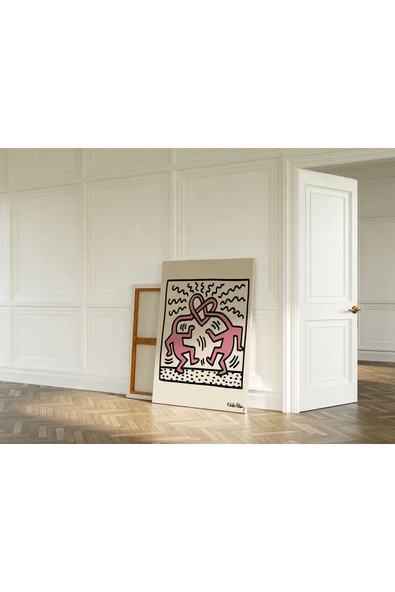 Pegziz Oda Dekorasyon Pop Art Kanvas Tablo Keith Haring Sanatsal Tablo Salon Dekorasyonu Duvar Tablosu ürün görseli 1