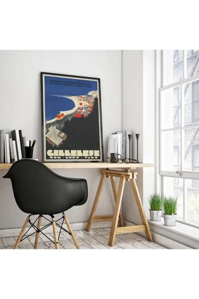 Pegziz Danimarka Vintage Sanatsal Poster 60x90cm. ürün görseli 1