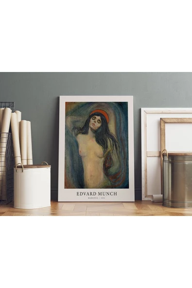 Pegziz Oda Dekorasyonu Kanvas Tablo Edvard Munch Sanatsal Tablo Salon Duvar Dekorasyonu ürün görseli 1