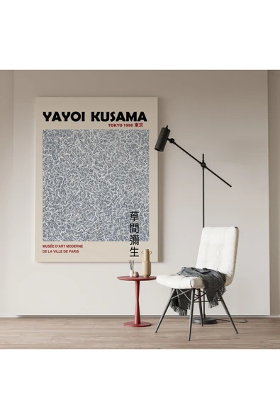 Pegziz Modern Ev Dekorasyonu Kanvas Tablo Yayoi Kusama Modern Sanatsal Tablo Cafe Dekor ürün görseli 1