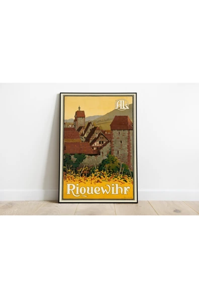 Pegziz France Vintage Sanatsal Poster 60x90cm. ürün görseli 1