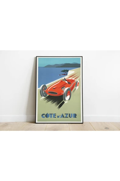 Pegziz Fransa Vintage Sanatsal Poster 60x90cm. ürün görseli 1