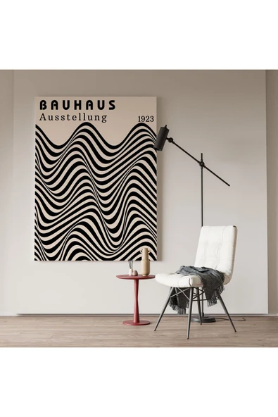 Pegziz Modern Bauhaus Sanatsal Kanvas Tablo Cafe Dekor Oda Dekor Duvar Tablosu ürün görseli 1