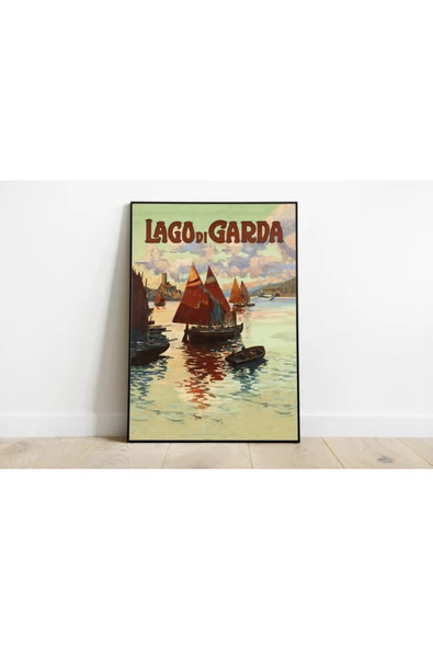 Pegziz Italya Vintage Sanatsal Poster 60x90cm. ürün görseli 1