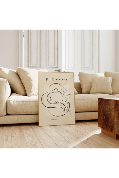 Pegziz Minimalist Sanatsal Picasso Duvar Dekor Posteri 60x90cm. ürün görseli 1