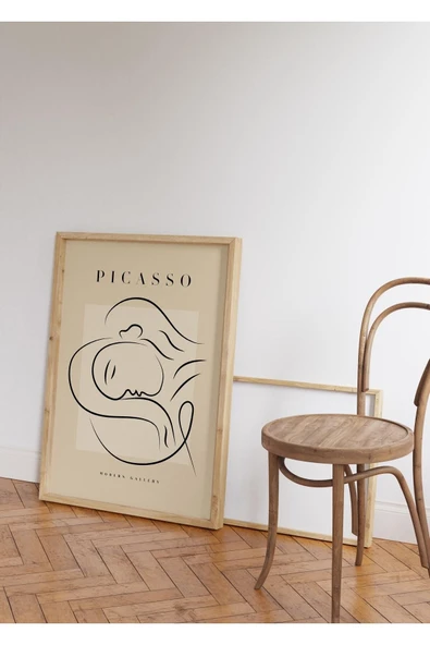 Pegziz Minimalist Sanatsal Picasso Duvar Dekor Posteri 60x90cm. - Resim 5