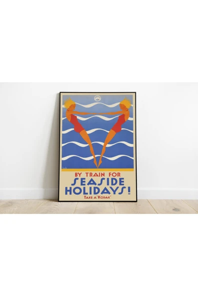 Pegziz Avustralya Vintage Sanatsal Poster 60x90cm. ürün görseli 1