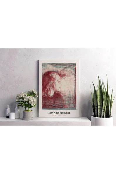 Pegziz Kanvas Tablo Edvard Munch Oda Duvar Dekorasyonu Sanatsal Tablo Salon Dekorasyonu ürün görseli 1
