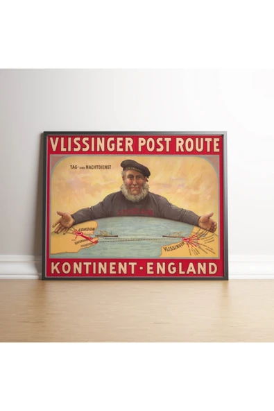 Pegziz Ingiltere Vintage Sanatsal Poster 60x90cm. ürün görseli 1
