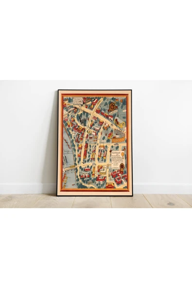 Pegziz Minnesota Haritası Sanatsal Duvar Dekorasyon Poster 60x90cm. ürün görseli 1