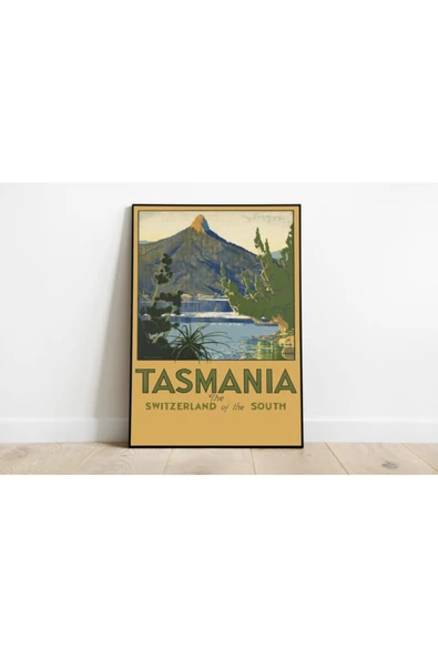 Pegziz Tazmanya Vintage Sanatsal Poster 60x90cm. ürün görseli 1