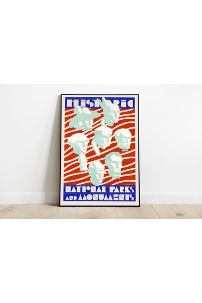 Pegziz Amerika Vintage Sanatsal Poster 60x90cm. ürün görseli 1