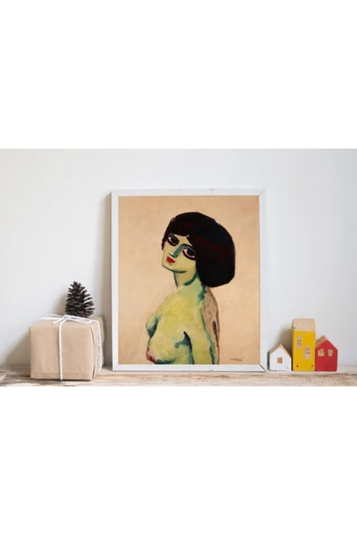 Pegziz Kees Van Dongen Deuxyeux Collpart 1911 Sanatsal Poster 60x90cm. ürün görseli 1