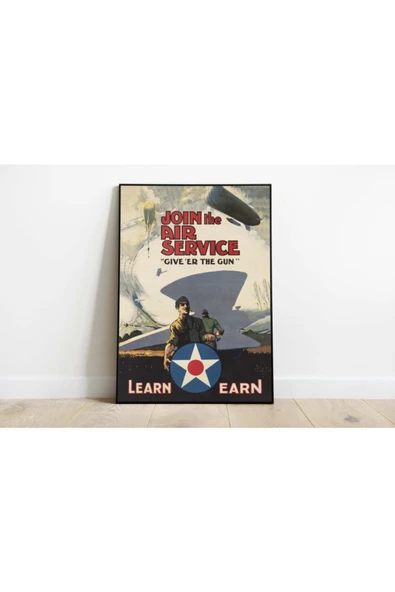 Pegziz 2. Dünya Savaşı Propaganda Vintage Sanatsal Poster 60x90cm. ürün görseli 1