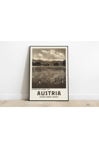 Pegziz Avusturya Vintage Sanatsal Poster 60x90cm. ürün görseli 1