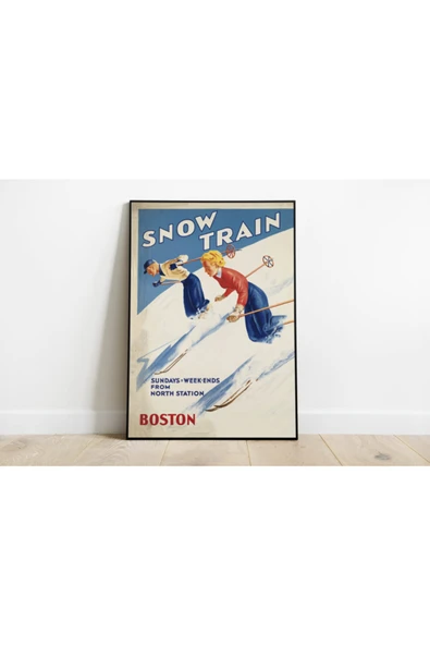 Pegziz Amerika Vintage Sanatsal Poster 60x90cm. ürün görseli 1