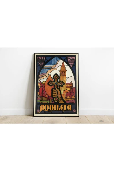 Pegziz Italya Vintage Sanatsal Poster 60x90cm. ürün görseli 1