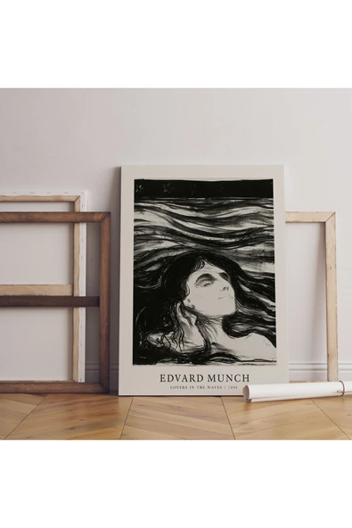 Pegziz Sanatsal Kanvas Tablo Duvar Dekorasyonu Edvard Munch Salon Dekorasyonu Duvar Tablosu ürün görseli 1